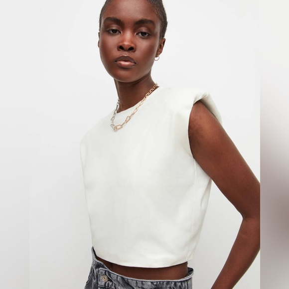 All Saints Tops - Mika Cropped Tank